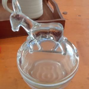 Vintage powder puff holder